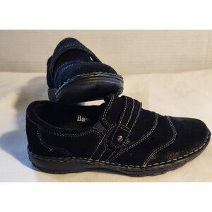 Bass Bradshaw II 6.5M Black Suede Leather Upper Shoes With Velcro Strap